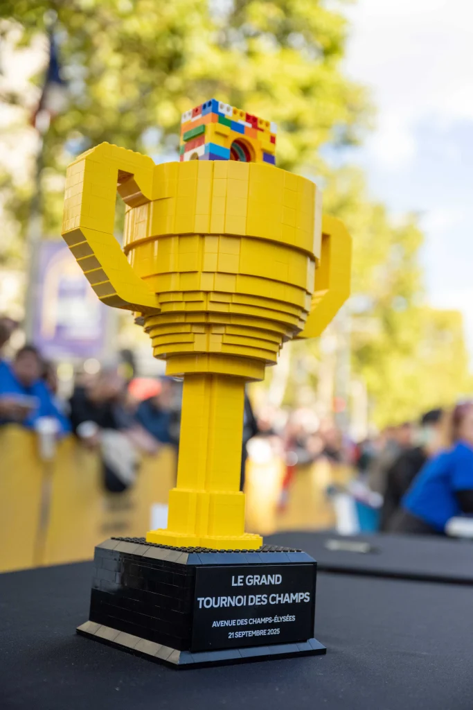A LEGO trophy for the winners of the Grand Tournoi des Champs in Paris. 